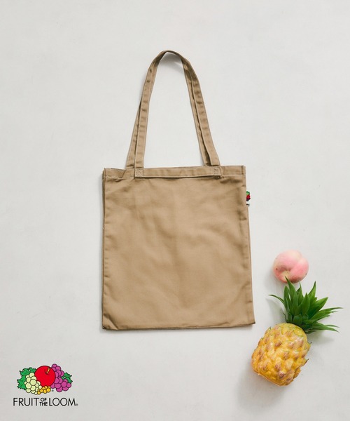 FRUIT OF THE LOOM(フルーツオブザルーム)の「【FRUIT OF THE LOOM】BASIC PARTITION TOTE(トートバッグ・レディース・オフホワイト/ピンク/ベージュ/ネイビー・FREE)」の2枚目の写真