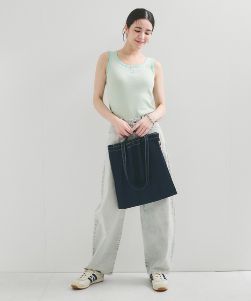 FRUIT OF THE LOOM(フルーツオブザルーム)の「【FRUIT OF THE LOOM】BASIC PARTITION TOTE(トートバッグ・レディース・オフホワイト/ピンク/ベージュ/ネイビー・FREE)」の9枚目の写真