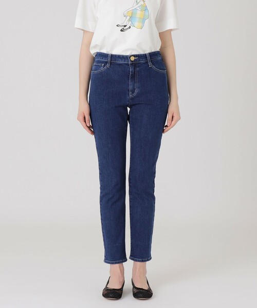 BLUE LABEL CRESTBRIDGE(ブルーレーベルクレストブリッジ)の「ストレッチデニムストレートパンツ(デニムパンツ・レディース・ブルー/ブルー系その他4・36/38/40/34)」の2枚目の写真