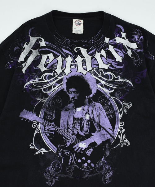 VINTAGE（ヴィンテージ）の「【USED】Y2K DELTA “Jimi Hendrix” バンド Tシャツ（Tシャツ/カットソー・メンズ・ブラック・LARGE）」の2枚目の写真