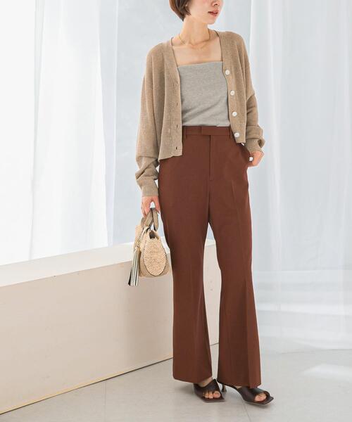 URBAN RESEARCH ROSSO WOMEN（アーバンリサーチ　ロッソ）の「イージーケアセミフレアパンツ（その他パンツ・レディース・ブラック/ブラウン系その他・34/36/38/40）」の18枚目の写真