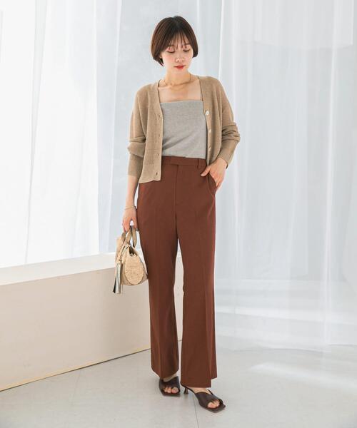 URBAN RESEARCH ROSSO WOMEN（アーバンリサーチ　ロッソ）の「イージーケアセミフレアパンツ（その他パンツ・レディース・ブラック/ブラウン系その他・34/36/38/40）」の19枚目の写真