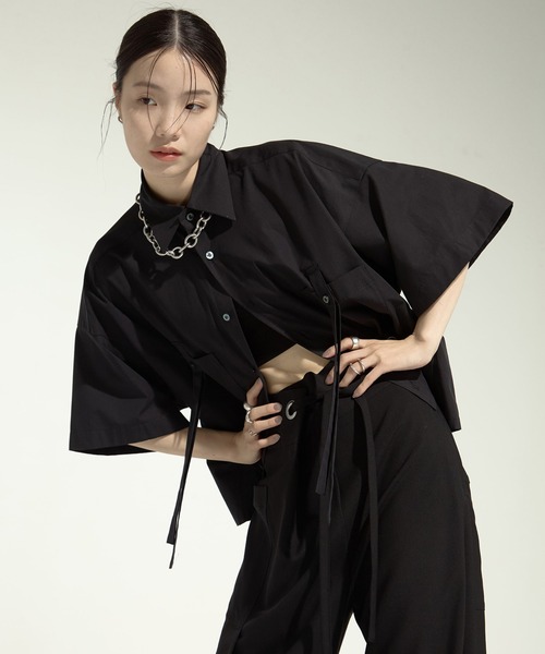 UJOH/ウジョー】《STUDIOUS別注》Pocket Belt Shirts/ポケット