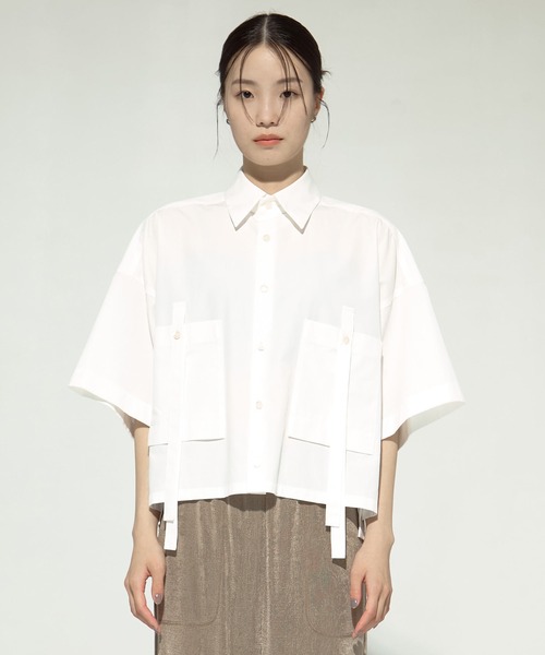 UJOH/ウジョー】《STUDIOUS別注》Pocket Belt Shirts/ポケット