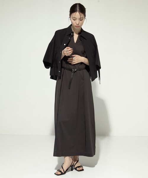 ブラウス シャツ 「UJOH/ウジョー」「STUDIOUS別注」Pocket Belt Shirts/ポケットベルトシャツ レディース UJOH/ウジョー】《STUDIOUS別注》Pocket Belt Shirts/ポケット