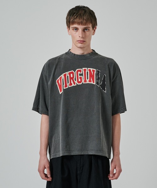 Jieda(ジエダ)の「PIGMENT VIRGINIA TEE(Tシャツ/カットソー・メンズ・ホワイト/ブラック・2/1)」の11枚目の写真