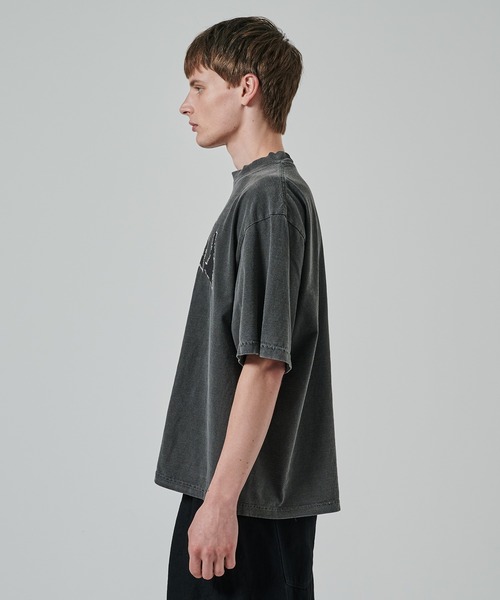 Jieda(ジエダ)の「PIGMENT VIRGINIA TEE(Tシャツ/カットソー・メンズ・ホワイト/ブラック・2/1)」の10枚目の写真