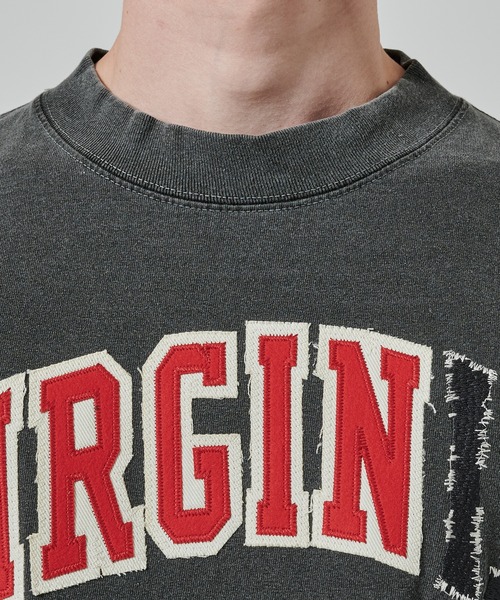Jieda(ジエダ)の「PIGMENT VIRGINIA TEE(Tシャツ/カットソー・メンズ・ホワイト/ブラック・2/1)」の5枚目の写真