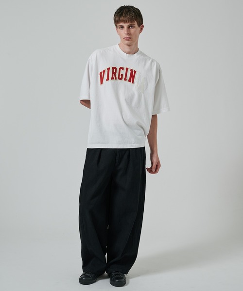 Jieda(ジエダ)の「PIGMENT VIRGINIA TEE(Tシャツ/カットソー・メンズ・ホワイト/ブラック・2/1)」の22枚目の写真