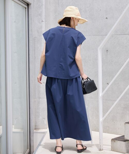 AMERICAN HOLIC（アメリカンホリック）の「【多機能】フレンチスリーブタックトップス＋ギャザースカート（SETアイテム）（その他トップス・レディース・ブラック/モカ/ネイビー・L/M）」の17枚目の写真