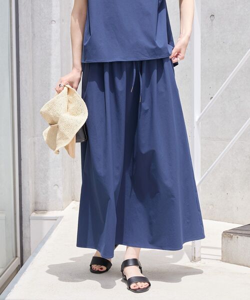 AMERICAN HOLIC（アメリカンホリック）の「【多機能】フレンチスリーブタックトップス＋ギャザースカート（SETアイテム）（その他トップス・レディース・ブラック/モカ/ネイビー・L/M）」の19枚目の写真