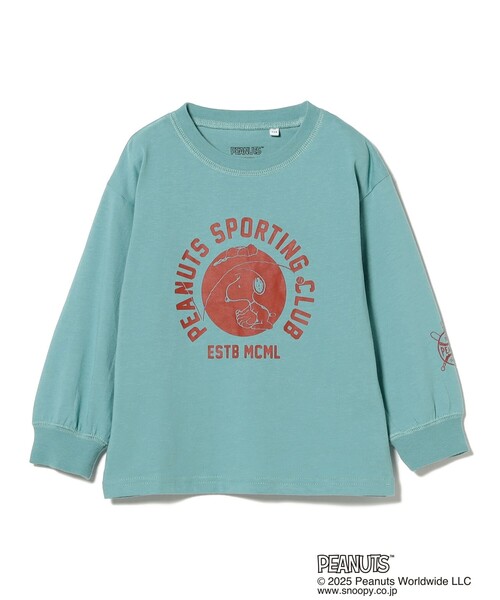 B:MING by BEAMS(ビーミングバイビームス)の「Peanuts スポーツ ロングスリーブ Tシャツ 2025FW(90~140cm)(Tシャツ/カットソー・キッズ・ロイヤルブルー/クリーム・110/100/140/130/120)」の1枚目の写真