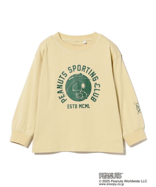 B:MING by BEAMS(ビーミングバイビームス)の「Peanuts スポーツ ロングスリーブ Tシャツ 2025FW(90~140cm)(Tシャツ/カットソー・キッズ・ロイヤルブルー/クリーム・110/100/140/130/120)」の2枚目の写真