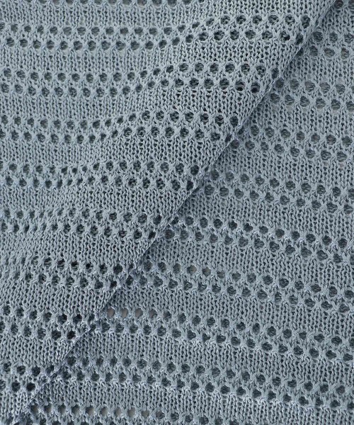 le.coeur blanc（ルクールブラン）の「リネンライクメッシュニットプルオーバー（ニット/セーター・レディース・ベージュ/ブラウン/ブルー・38）」の16枚目の写真