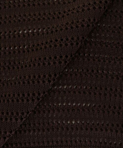 le.coeur blanc（ルクールブラン）の「リネンライクメッシュニットプルオーバー（ニット/セーター・レディース・ベージュ/ブラウン/ブルー・38）」の18枚目の写真