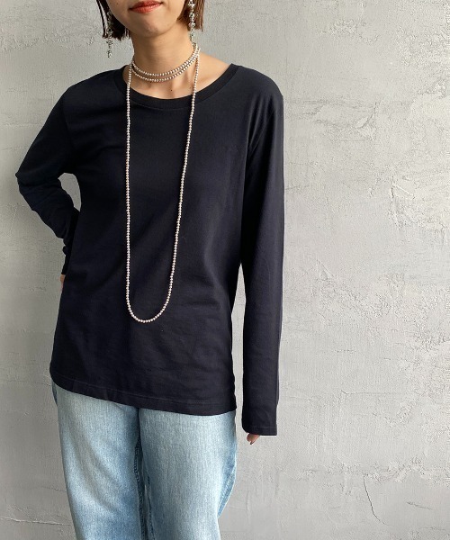 HANES（ヘインズ）の「[HANES/ヘインズ] 2P FOR HER ジャパンフィットクルーネックパックTシャツ（Tシャツ/カットソー・レディース・ホワイト×ブラック・M/L）」の21枚目の写真