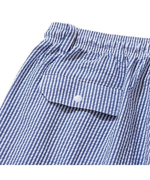 Liberaiders（リベレイダース）の「Liberaiders COOLMAX SHORTS for Kinetics（リベレイダース クールマックス ショーツ for キネティクス）（その他パンツ・メンズ・ネイビー/ストライプ・MEDIUM/LARGE/SMALL/X-LARGE）」の15枚目の写真