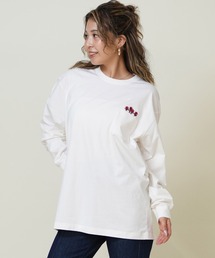 さとぅ！完売品⭐︎ノースフェイス ロゴ刺繍 ステッチ 長袖 ロンT L THE NORTH FACE tシャツ 国内未発売 FACE(ザ・ノースフェイス