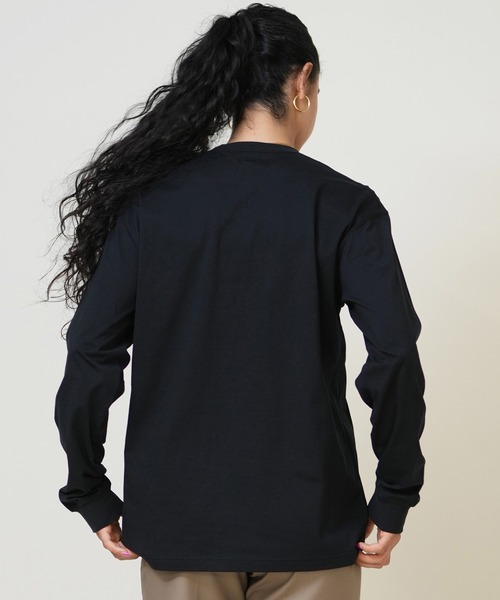 THE NORTH FACE(ザノースフェイス)の「THE NORTH FACE/ザ・ノース・フェイス ポケットロンT 花刺繍 ワンポイントロゴ NT82535(Tシャツ/カットソー・レディース・オリーブ/ブラック/オフホワイト・S/M)」の12枚目の写真