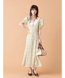 LILY BROWN | ヴィンテージカラーデザインワンピース(ワンピース)