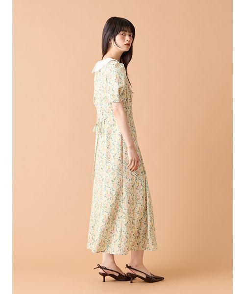 LILY BROWN(リリーブラウン)の「ヴィンテージカラーデザインワンピース(ワンピース・レディース・イエロー/チェック/ブラック・0/1)」の9枚目の写真