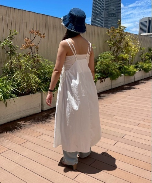 セール】サイドリボンキャミワンピース /ノースリーブワンピース