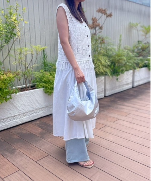 セール】サイドリボンキャミワンピース /ノースリーブワンピース