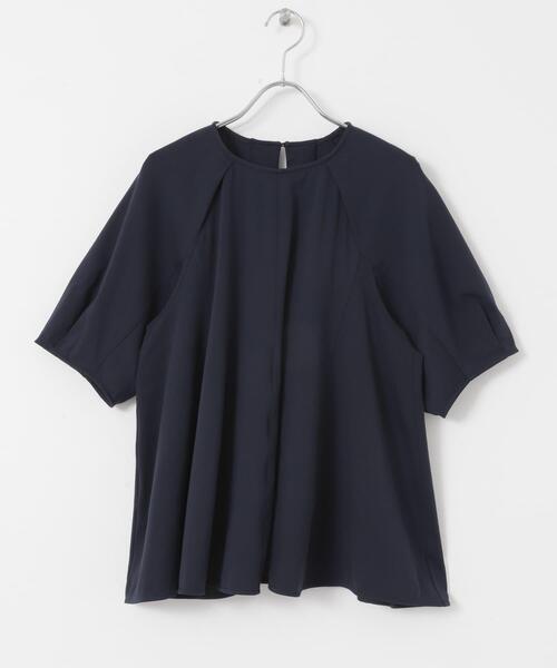 URBAN RESEARCH ROSSO WOMEN(アーバンリサーチ ロッソ)の「クールタッチフレアポンチプルオーバー(Tシャツ/カットソー・レディース・ネイビー/オフホワイト・FREE)」の9枚目の写真
