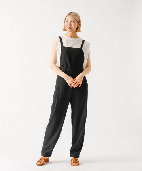 DESIGNWORKS(デザインワークス)の「2WAYサロペット(サロペット/オーバーオール・レディース・ブラック・38)」の10枚目の写真