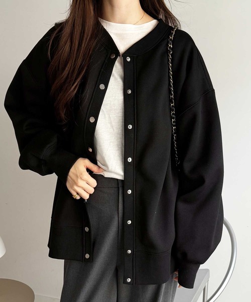 セール】裏起毛2wayスウェットカーディガン（スウェット）｜GeeRA