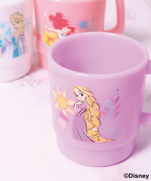 Disney（ディズニー）の「(OS)【Disney】ディズニープリンセス プラスチック スタッキング マグカップ[350ml]（グラス/マグカップ/タンブラー・レディース・ライトピンク/ホワイト/ライトパープル・ONE SIZE）」の2枚目の写真