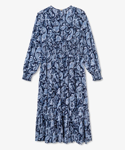 MICHAEL KORS（マイケルコース）の「ロングスリーブ スモック マキシドレス（ドレス・レディース・ブルー系・S/XXS/XS）」の2枚目の写真