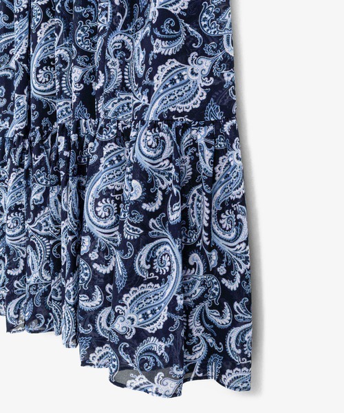 MICHAEL KORS（マイケルコース）の「ロングスリーブ スモック マキシドレス（ドレス・レディース・ブルー系・S/XXS/XS）」の4枚目の写真