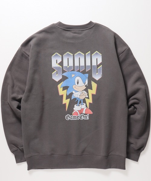 ALWAYS GOOD TIME(オルウェイズグッドタイム)の「【SONIC/ソニック】裏起毛ピグメント風プリントスウェット(スウェット・メンズ・ブラック系その他/アイボリー/ダークブルー/スミクロ・LARGE/MEDIUM)」の8枚目の写真