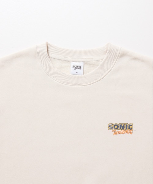 ALWAYS GOOD TIME(オルウェイズグッドタイム)の「【SONIC/ソニック】裏起毛ピグメント風プリントスウェット(スウェット・メンズ・ブラック系その他/アイボリー/ダークブルー/スミクロ・LARGE/MEDIUM)」の19枚目の写真