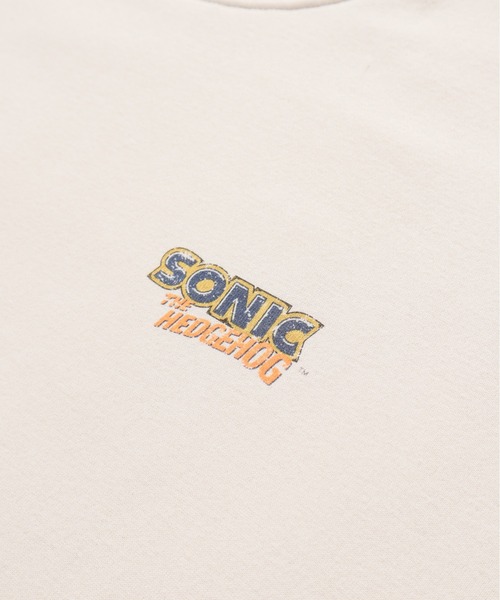 ALWAYS GOOD TIME(オルウェイズグッドタイム)の「【SONIC/ソニック】裏起毛ピグメント風プリントスウェット(スウェット・メンズ・ブラック系その他/アイボリー/ダークブルー/スミクロ・LARGE/MEDIUM)」の21枚目の写真