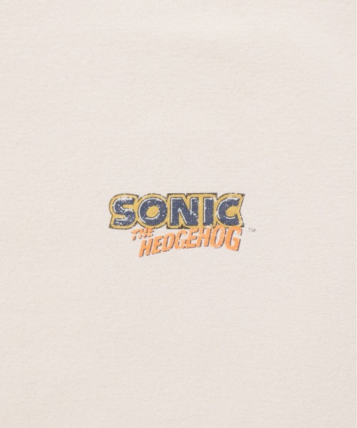 ALWAYS GOOD TIME(オルウェイズグッドタイム)の「【SONIC/ソニック】裏起毛ピグメント風プリントスウェット(スウェット・メンズ・ブラック系その他/アイボリー/ダークブルー/スミクロ・LARGE/MEDIUM)」の20枚目の写真