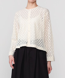 bshop   INDIA NDUSTRY   ハシゴレースブラウス Bshop（ビショップ）の「INDIA INDUSTRY | ハシゴレースブラウス