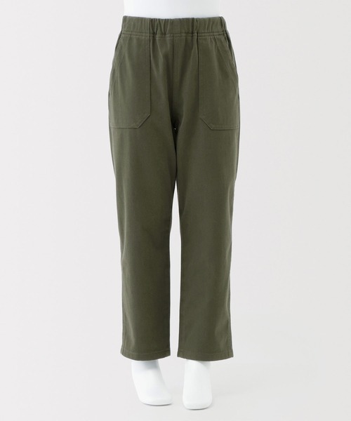 無印良品（ムジルシリョウヒン）の「キッズ　縦横ストレッチヘリンボーンベイカーパンツ（その他パンツ・キッズ・ダークグリーン/ブラック・120/110/150/140/130）」の4枚目の写真