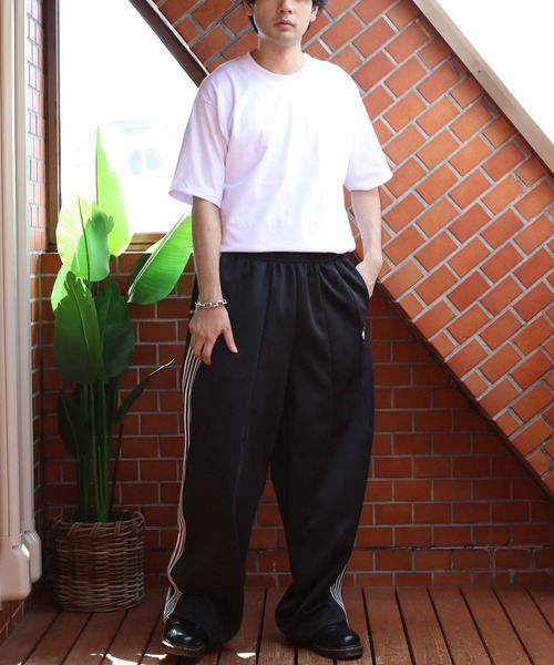 ８(eight)（エイト）の「ハチ刺繍入りバルーンパンツ（スウェットパンツ・メンズ・ブラック/アイボリー/ブラウン・MEDIUM/LARGE）」の5枚目の写真