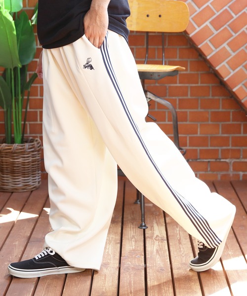 ８(eight)（エイト）の「ハチ刺繍入りバルーンパンツ（スウェットパンツ・メンズ・ブラック/アイボリー/ブラウン・MEDIUM/LARGE）」の22枚目の写真