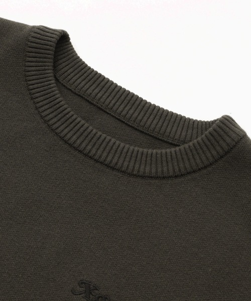 セール】FACE EMBROIDERY KNIT TOP（ニット/セーター）｜X-girl