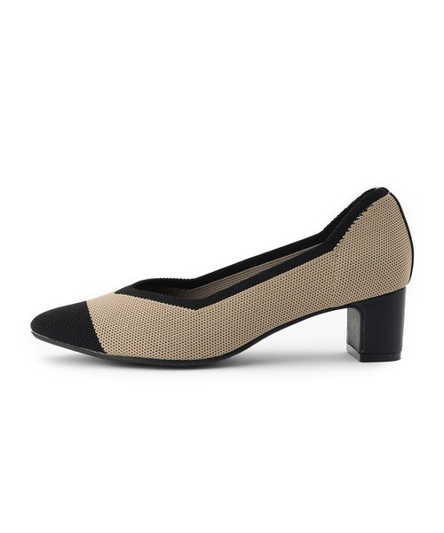 SHOO・LA・RUE(シューラルー)の「ニットヒールパンプス(パンプス・レディース・ブラック/ベージュ系その他6・35/25/50/45)」の5枚目の写真