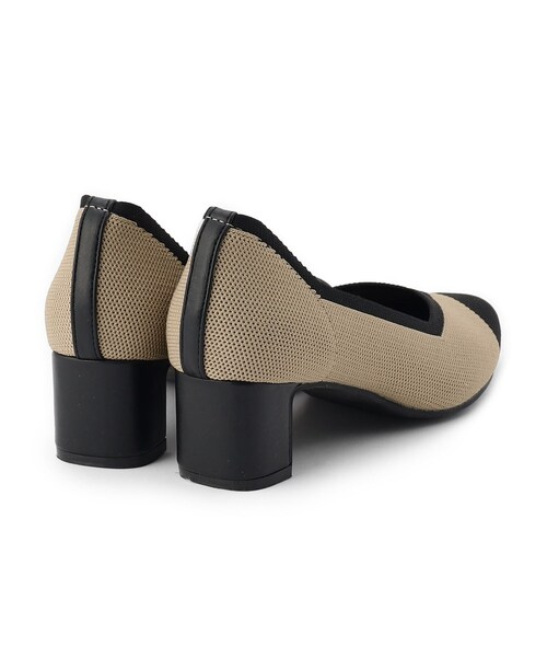 SHOO・LA・RUE(シューラルー)の「ニットヒールパンプス(パンプス・レディース・ブラック/ベージュ系その他6・35/25/50/45)」の6枚目の写真