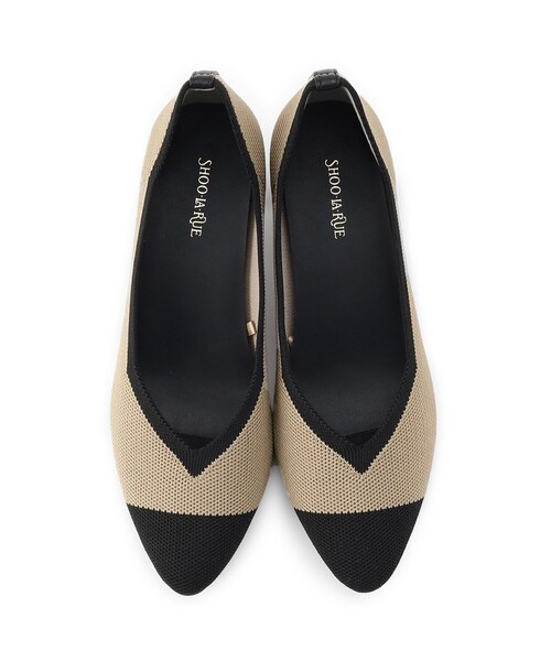 SHOO・LA・RUE(シューラルー)の「ニットヒールパンプス(パンプス・レディース・ブラック/ベージュ系その他6・35/25/50/45)」の7枚目の写真