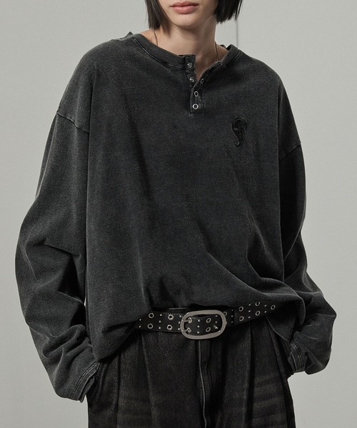 Alfred Alex(アルフレッドアレックス)の「【Alfred Alex】ビッグバックルダブルピンスタッズアイレットベルト(ベルト・メンズ・ブラック/ブラック系・FREE)」の20枚目の写真