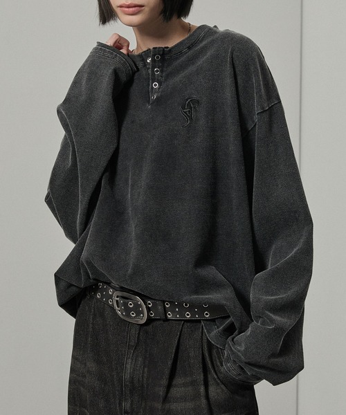 Alfred Alex(アルフレッドアレックス)の「【Alfred Alex】ビッグバックルダブルピンスタッズアイレットベルト(ベルト・メンズ・ブラック/ブラック系・FREE)」の21枚目の写真