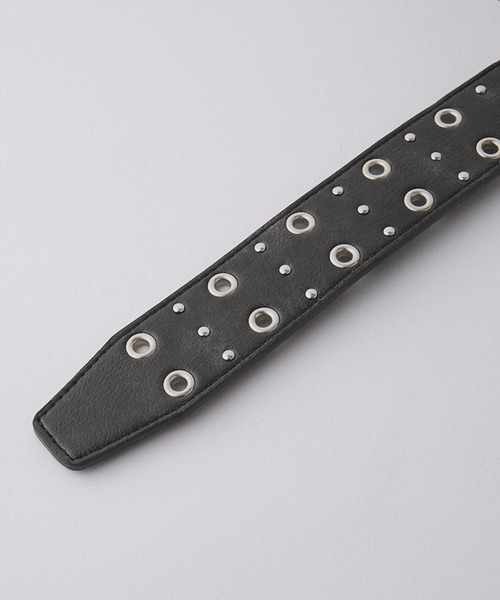 セール】【Alfred Alex】ビッグバックルダブルピンスタッズアイレット