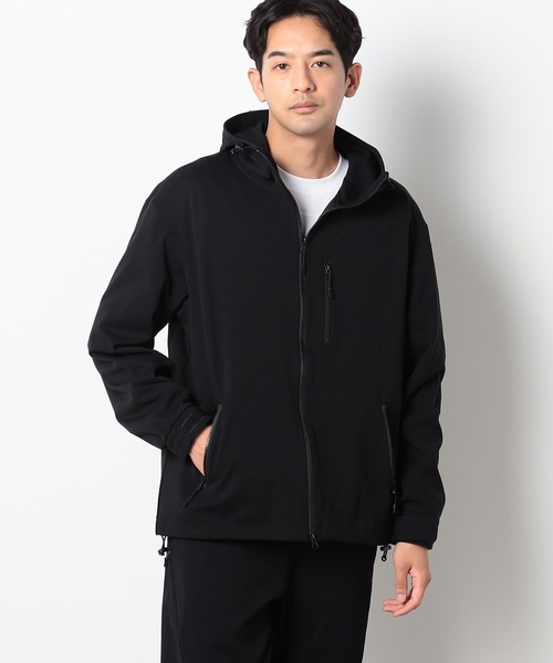 Grand PARK（グランドパーク）の「圧縮マイクロジップフードブルゾン（ブルゾン・メンズ・ネイビー/ブラック・MEDIUM/LARGE）」の2枚目の写真