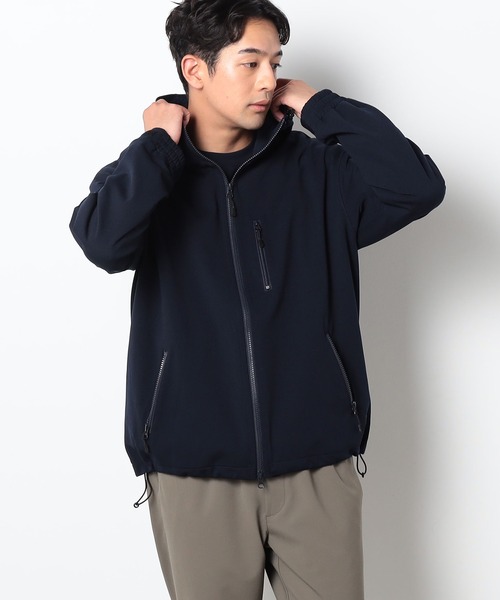 Grand PARK（グランドパーク）の「圧縮マイクロジップフードブルゾン（ブルゾン・メンズ・ネイビー/ブラック・MEDIUM/LARGE）」の3枚目の写真